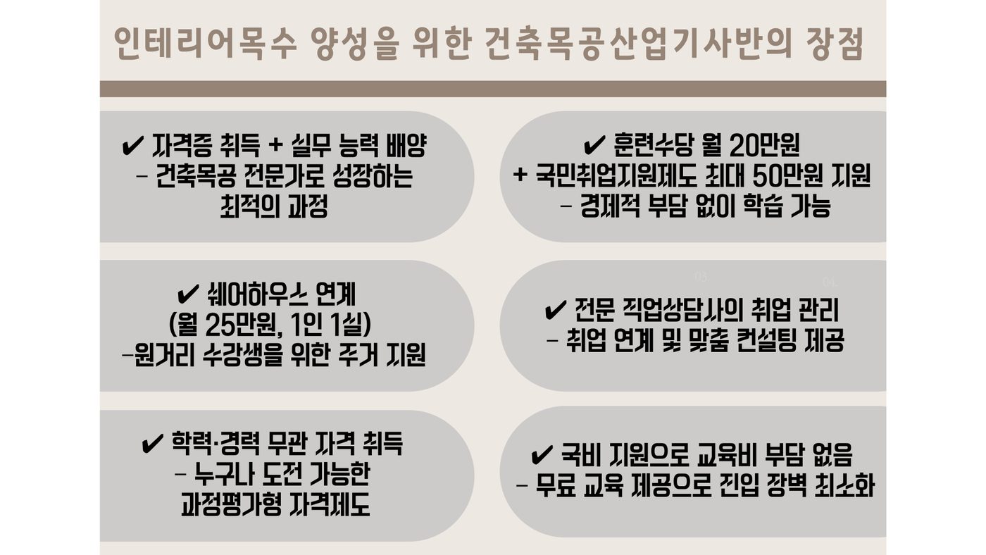건축목공산업기사 과정 안내 4