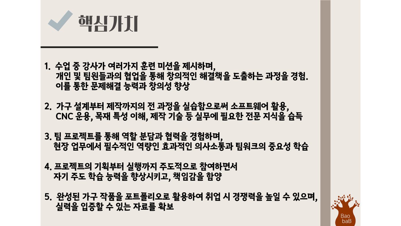 PBL 가구설계제작 과정 안내 2